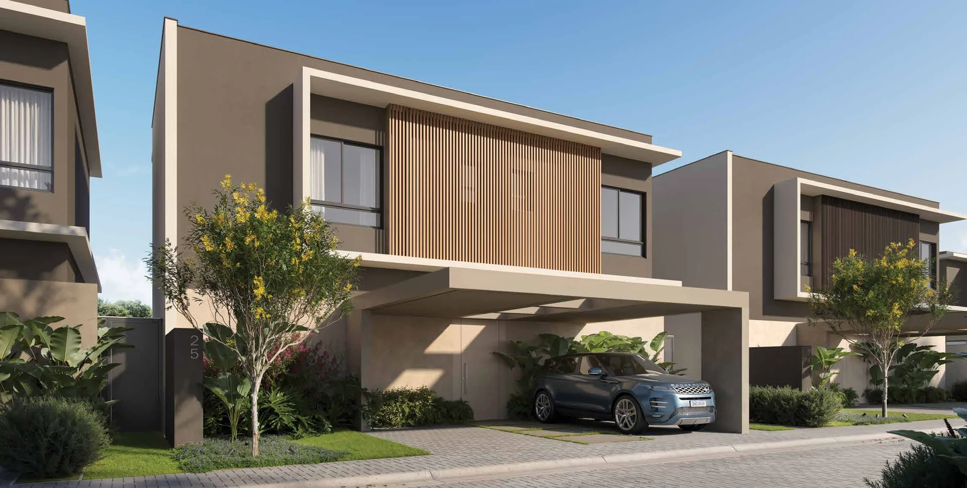 Fachada da Casa Aura, 187m², no Casa da Mata