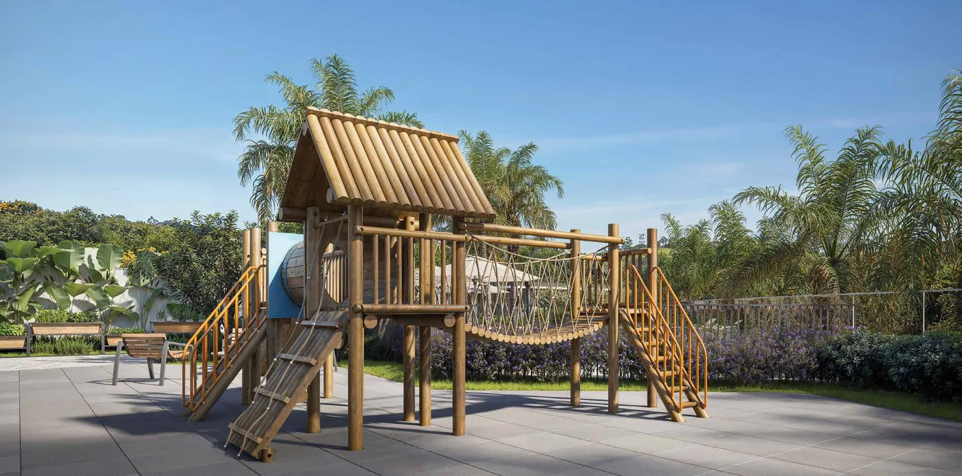 Playground ao ar livre do Casa da Mata